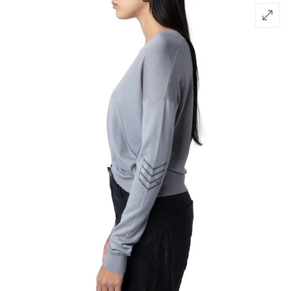 NWT Zadig Voltaire v-neck merino wool sweater - Picture 2 of 13